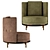 Elegant Estee Armchair by Aston 3D model small image 8