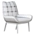 Elegant Lucerne Accent Chair 3D model small image 7