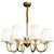 Traditional Cone Chandelier: Elegant Pendant Lighting 3D model small image 1