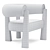 Stylish Achille Armchair 3D model small image 9