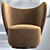 Compact Comfort: Little Big Chair 3D model small image 3