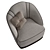 Elegant Samara Armchair: Pristine Comfort 3D model small image 4