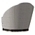Elegant Samara Armchair: Pristine Comfort 3D model small image 5