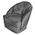 Elegant Samara Armchair: Pristine Comfort 3D model small image 7