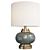 Copper & Grey Table Lamp 3D model small image 1