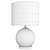 Sleek Glass Lonni Table Lamp 3D model small image 2