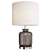 Smoked Gray Marsh Glass LED Table Lamp 3D model small image 1