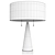 Elegant Glass Laura Table Lamp 3D model small image 2