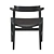 Elegant PP58 Chair by Wegner 3D model small image 5