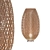 Handcrafted Wooden Wicker Lamp 3D model small image 3