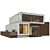 Contemporary White Villa: Modern Duplex with Spacious Interiors 3D model small image 3