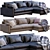 West Elm Harmony Sofa: Modern Style & Comfort 3D model small image 1