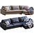 West Elm Harmony Sofa: Modern Style & Comfort 3D model small image 3