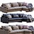 West Elm Harmony Sofa: Modern Style & Comfort 3D model small image 4