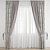 Polygonal Curtain Model - High Quality 3D model small image 1
