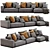 Elegant Poliform Westside Chaise Lounge 3D model small image 5