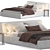  Meridiani Louis Bed: Luxurious Comfort in your Bedroom 3D model small image 1