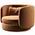 Modern 2017 Group Armchair: Stylish & Comfortable 3D model small image 1