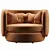 Modern 2017 Group Armchair: Stylish & Comfortable 3D model small image 2