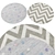 Round Rugs Collection 370 3D model small image 3