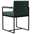 Sleek Chair Rider by Meridiani (2 Color Options) 3D model small image 4