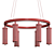 Sleek Hildis Ch Pendant: Modern Design 3D model small image 2