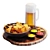 Delicious Chips & Beer Feast 3D model small image 1
