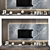 Modern TV Wall | Set 186 3D model small image 1