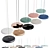 Arvid Pendant Light: Sleek Design, Multiple Materials 3D model small image 3