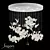 Sagarti Ellea Chandelier - White Circle Design 3D model small image 1