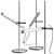 Elegant Crane Table Lamp 3D model small image 2