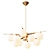 Elegant Antique Brass Chandelier 3D model small image 1