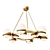 Elegant Antique Brass Chandelier 3D model small image 1