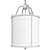 Elegant Glass Cylinder Chandelier 3D model small image 2