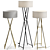 Modern Cala Metal Floor Lamp 3D model small image 1