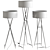 Modern Cala Metal Floor Lamp 3D model small image 2