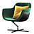 Modern 277 Auckland Armchair 3D model small image 1