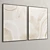 Plaster Duo Frame Set: Elegant Interior Art 3D model small image 5