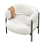 Cosmo CINI Armchair: Modern Elegance 3D model small image 4