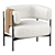 Cosmo CINI Armchair: Modern Elegance 3D model small image 7