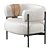 Cosmo CINI Armchair: Modern Elegance 3D model small image 8