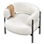 Cosmo CINI Armchair: Modern Elegance 3D model small image 10