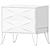 Eichholtz Highland Oak Bedside Table 3D model small image 2