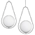 Sleek Hoop Pendant Light 3D model small image 2