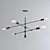 Vintage Black Chandelier - West Elm 3D model small image 1