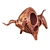 Elegant Bull Figurine: Exquisite Decor for Your Home 3D model small image 3
