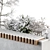 Snowy Oasis Urban Bench: Set 32 3D model small image 4