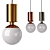 Minimalist Pawn Pendant Lamp 3D model small image 1