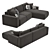 Modern Gusto Corner Sofa - Superb Design & Comfort 3D model small image 1