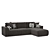 Modern Gusto Corner Sofa - Superb Design & Comfort 3D model small image 3